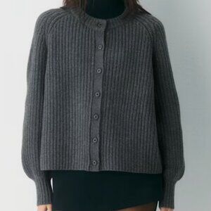 Wilfred Lantern Wool Cashmere Cardigan